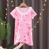 Pijama de Verano para Niñas Mayores, Camisón de Encaje de Manga Corta, Kuromi de Dibujos Animados, Ropa de Casa del Grupo de Chicas de Demon Slayer