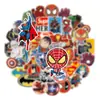 50Pzs Pegatinas de Superhéroes Marvel DC Anime Dibujos Animados Personalidad Cuerpo Guitarra Graffiti Cuaderno Pegatinas Mayoreo