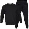Roupa Masculina Exportação Transfronteiriça Moletom com Gola Redonda e Calça Conjunto de Duas Peças Inverno Veludo Casual Esportivo Tendência Jovem