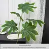 Planta Verde Artificial de Alta Qualidade Bambu Nandina Haste Única Arranjo Floral para Decoração de Casa, Decoração de Planta Verde para Mesa de Sala de Estar