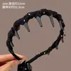Faixa de Cabelo Estilo Coreano com Dentes de Fita e Fita Flutuante para Mulheres, Faixa de Cabelo com Toque de Luxo, Presilhas de Cabelo Antiderrapantes com Topo Alto para Crânio, Prendedor de Cabelo Diário para Uso Externo e Lavagem do Rosto