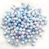 Cuentas redondas de color sólido Mabei de 4/6/8/10 mm, material para abalorios hechos a mano DIY, cadena para teléfono móvil, pulsera, accesorios de joyería
