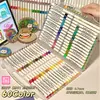 Novo marcador acrílico 80 cores caneta aquarela infantil kit portátil estudante arte DIY grafite pintura caneta de cor