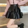 Falda Plisada para Mujer, Primavera y Otoño, Tallas Grandes, Cintura Alta, Adelgazante, Falda Corta Anti-Exposición