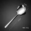 Talheres Elegantes Espessos de Aço Inoxidável 304 Garfo Faca Colher Conjunto para Bife Série Hotel Comida Ocidental Colher para Café Sobremesa