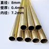 Diámetro 1 2 3 4 40 50 mm tubo redondo pequeño de latón capilar hueco de pared delgada h62/h65 tubo de latón protección ambiental