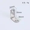 Procesamiento de ángulo de esquina de ángulo recto en forma de L de acero inoxidable personalizado para partición de baño, soporte de estante, conector para muebles