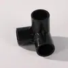 Codo de PVC Negro Tubería de Suministro de Agua Caja de Giro en T Filtro Inferior para Acuario Accesorios de Drenaje Conector de Entrada/Salida de Agua Antiderrames