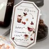 Série de Cartas Outono Crepuscular Fita Cortada para Pet Ícone de Colagem Retro de Alimentos para Assar Fita 6 Estilos