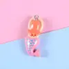 Resina nadando pulsera de personitas accesorios llavero diy cadena para bolso hecho a mano material de accesorios diy
