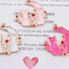 Accesorios de joyería DIY estilo coreano oro k gota de aceite aleación colgante pequeño serie chica bonita colgante para pulsera