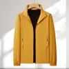 Chaqueta Softshell Fina para Exteriores para Grupo Ropa de Trabajo Personalizada Impermeable Cuello Alto de Negocios Chaqueta de Trabajo Estampar LOGOTIPO