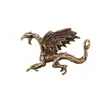 Latão Puro Warcraft Dragão de Fogo Dragão Voador no Céu Dinossauro Vintage Estilo Antigo Decorativo Mesa Artesanato de Cobre Ornamento