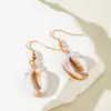Pendientes de Acrílico con Forma de Estrella de Mar y Concha Estilo Playa de Verano Transfronterizos Europeos y Americanos Pendientes con Colgante Personalizado Geométrico de Vieira