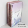 Novo Caderno Espiral A5 com Lantejoulas, Material PP, Transfronteiriço, Em Estoque, com Pautas Horizontais, Alto Valor Estético, Caderno Único para Anotações e Esboços