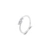Anillo de amor hueco con circonita incrustada de alto nivel, nicho, alto sentido, nuevo, simple, dulce, venta al por mayor de fábrica