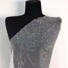 Tela de Malla Transparente Brillante con Lentejuelas y Polvo de Brillo para Vestidos de Novia, Disfraces de Espectáculo, Tocados y Tela de Fondo Decorativa