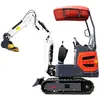 Excavadora compacta de 13 pulgadas: Fábrica de origen personaliza miniexcavadoras multifuncionales con cabina y parasol según la demanda