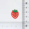 Acessórios de Resina Transparente Desenho Animado Frutas Morango Abacaxi Joias DIY Anel Infantil Grampo de Cabelo Elástico Adesivo Material