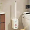 Escova de vaso sanitário, ferramenta de limpeza suspensa para o banheiro, uso doméstico, para limpar áreas de difícil acesso e manchas profundas no fundo do vaso sanitário