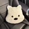 Almohada para coche, cojín de asiento de dibujos animados, reposacabezas, soporte lumbar, reposacabezas de coche, almohada para perro de coche