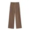 Pantalones Casuales Rectos Americanos para Mujer, Nuevo Estilo Otoño, Pantalones Anchos Holgados, Color Sólido, Estilo Perezoso, Pantalones Largos Deportivos con Cordón
