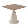 Conjunto de Mesa e Cadeiras de Plástico Madeira para Pátio Externo, Cerca Externa, Praça de Parque, Banco ao Ar Livre, Assento com Floreira, Banco à Prova d'Água