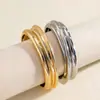 Pulsera abierta de metal con textura brillante transfronteriza europea y americana, estilo coreano ins de lujo ligero de alta gama, joyería versátil al por mayor