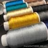 3 Hebras Rollo Grande Hebras Coloridas Doradas y Plateadas Pulsera DIY Cuerda Tejida Línea de Enrollamiento Línea de Borla Alambre Dorado Oro Bom