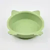 Amazon Tazón de Silicona para Comida de Gato Tazón de Comida con Ventosa para Bebé Anticaídas Tazón para Comer Infantil Tazón de Comida de Silicona de Grado Alimenticio