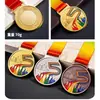 Trofeo de Cristal Personalizado y Medalla para Carrera de Relevos, Juegos Deportivos, Maratón y Campeonato de Carrera de Larga Distancia