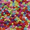 4*7mm Contas Digitais Acrílico Redondas Soltas Pulseira de Amizade com Contas Digitais Feita à Mão Acessórios de Joias DIY