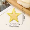 Parche Bordado de Estrella de Cinco Puntas con Purpurina de Nuevo Estilo, Accesorios de Ropa y Equipaje de Venta Caliente Transfronteriza, Parche Decorativo Termoadhesivo