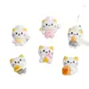 Accesorios de Resina para Manualidades de Dibujos Animados Joyería Gato Chef Pegamento de Crema Pasador Funda para Teléfono Móvil Hebilla de Zapato Llavero Colgante con