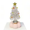 10.5cm Base Giratoria de Cerámica Jingdezhen Adorno de Árbol de Navidad Manualidades de Vidrio Cerámicas Navideñas