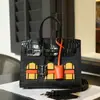 Bolso de Piel de Vaca con Patrón de Cocodrilo, Contraste de Color, Bolso de Hombro y Mano de Platino, Bolso de Piel Genuina para Mujer, Bolso Personalizado de Alta Gama, Bolso Cruzado