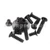 Acero inoxidable negro KB cabeza avellanada Cruz cola plana tornillo autorroscante cabeza plana tornillo autorroscante cola plana Tornillo de cabeza plana Cruz