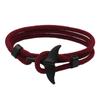 Pulsera estilo ancla serie marina línea Milán pulsera cola de ballena año animal pareja pulsera roja