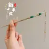 Grampo de Cabelo para Mulheres, Novo Estilo Chinês Estilo Antigo Dinastia Han Grampo de Cabelo com Borla, Grampo de Cabelo de Alta Qualidade na Nuca, Adorno de Cabeça para Saia Facial de Cavalo