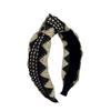Nueva Diadema de Nudo de Color Contrastante Estilo Étnico Retro Diadema Tejida Versátil Diadema Ancha Distintiva Estilo Coreano Accesorio para la Cabeza Femenino de Celebridad de Internet