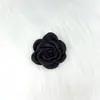 Nueva Rosa de Satén de 15 Pétalos Más Vendida con Bordes Quemados, Accesorios DIY de Camelia, Adornos de Flor para Pasador al por Mayor