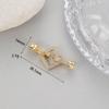 Botón de collar de perlas chapado en oro, botón de todo fósforo, cadena de suéter, hebilla de conexión, hebilla de flor de circón, accesorios hechos a mano para bricolaje, venta al por mayor