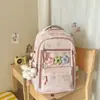 Nueva Mochila Estilo Coreano para Estudiante de Secundaria Transfronteriza Chica Estudiante de Secundaria Alta Apariencia Ins Gran Capacidad Estudiante de Secundaria Dolor Doble Correa al Hombro