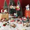 24 Peças Boneco de Neve de Natal Enfeites de Madeira para Pendurar Decorações de Árvore Festa no Quintal Suprimentos de Feriado Pingentes de Decoração de Jardim
