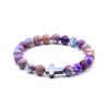 Pulsera con colgante de árbol de Navidad de piedra emperador de colores, venta directa de fábrica, moda casual para mujer, regalo de San Valentín