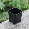 Vaso de flor carnuda quadrado espessado vaso simples espessado controle de raiz vaso cone de carne plástico fosco respirável vaso quadrado branco pequeno