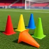 Balde de entrenamiento de fútbol, cono de valla, tubo de helado grueso de 50 cm con agujeros, balde multicono de baloncesto