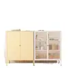 Balcón de cocina, comedor, mueble de vino de lujo ligero, mueble de almacenamiento para té y bebidas, mueble de almacenamiento simple, vajilla, sala de estar de hierro forjado estilo nórdico