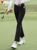 Pantalones de Golf Pgm Primavera y Verano Ajuste Delgado Casual Versátil Impermeables Largos Bolsillo con Cremallera Elásticos Pantalones de Boca Ancha