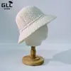 Chapéu de Sol Trançado de Fábrica, Chapéu de Pescador Fino Vazado de Aba Larga, Chapéu Dobrável de Verão, Chapéu de Sol para Proteção Solar Feminino
